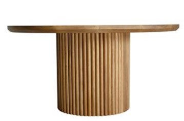 CLAUDIA COFFEE TABLE IN OAKWOOD WITH VERTICAL STRIPES
