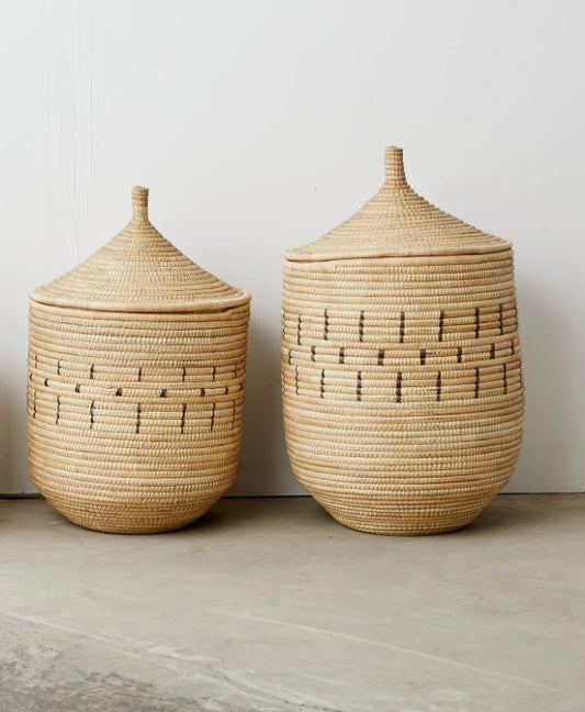 PHIRI BASKET NATURAL PALM LEAVES