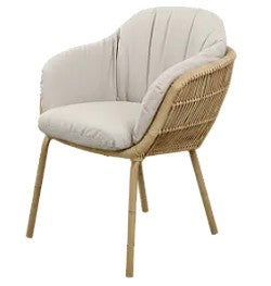 STAY CHAIR IN ALU INCL CUSHION SET NATTE SAND