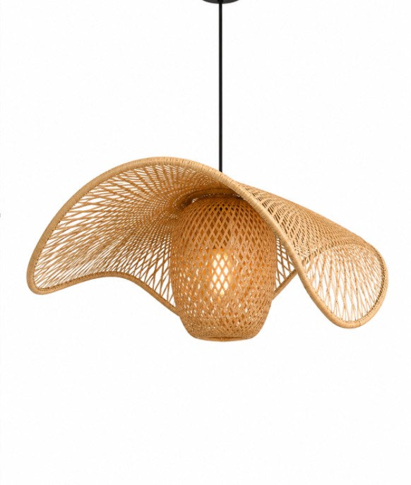 RATTAN NATURAL PENDANT LAMP LIGHT COLOUR