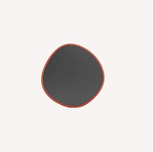 GUSA MIRROR FREEFORM ROUND LARGE TERRACOTTA - DIM:70 67x0x2h