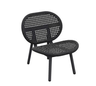 SKATE DS CHAIR ALU CHAR MAT & ROPE IN CHAR