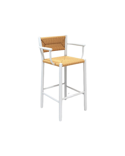 STIPA BAR ARMCHAIR IN WHITE ALUMINIUM