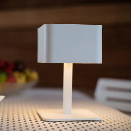 LAMPE POSE 02 SQUARE ALU WHITE