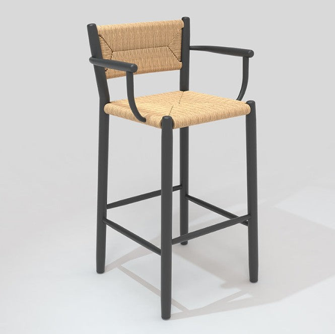 STIPA BAR ARMCHAIR IN ALU CHARCOAL
