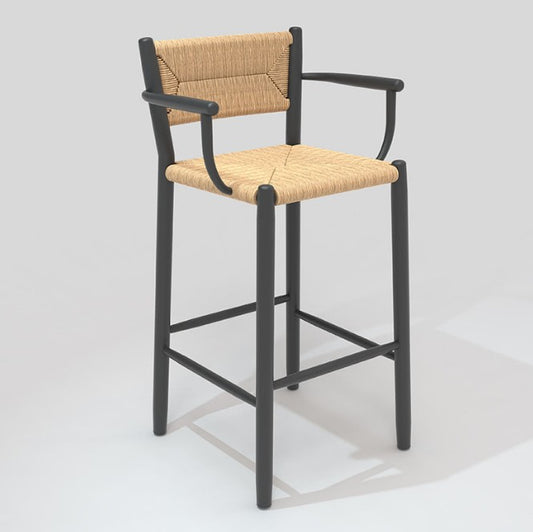 STIPA BAR ARMCHAIR IN ALU CHARCOAL