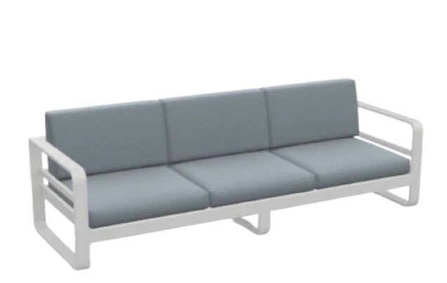 RENO SOFA 3 S IN ALU INCL CUSHION