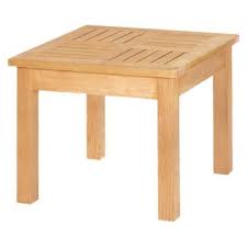 ZIG ZAG SLATTED SIDE TABLE IN TEAK - DIM45X45X45CMS
