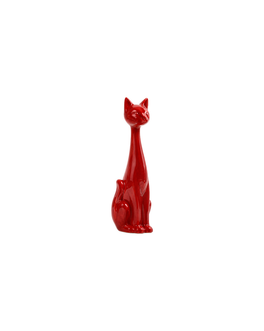 RED CAT SCULPTURE - SMALL