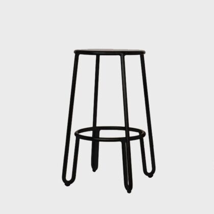 HUGGY STOOL H75, CHARCOAL