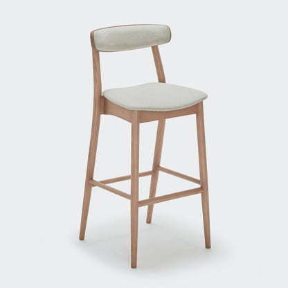 ABBEY BAR STOOL IN TAUPE ASH WOOD