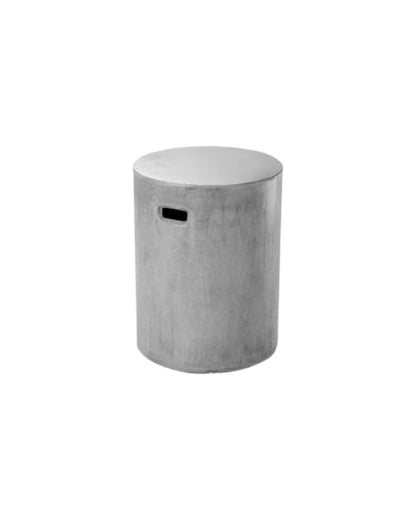 DAKOTA ROUND STOOL IN WEATHERED CEMENT