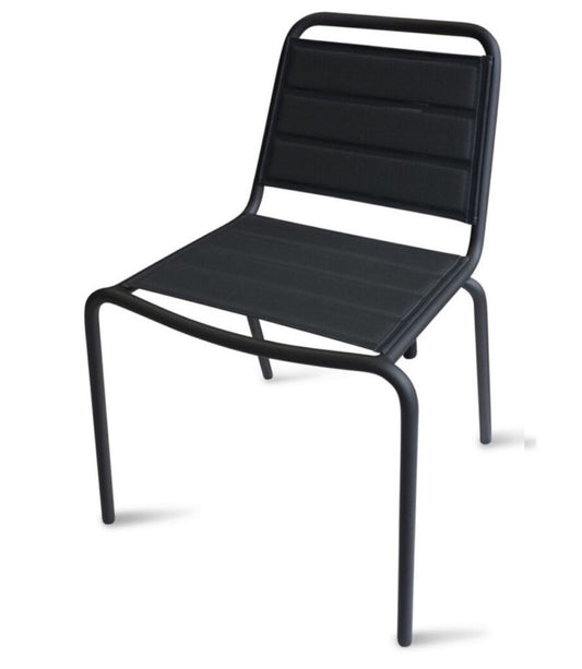 VEGA CHAIR CHARCOAL IN ALU FRAME