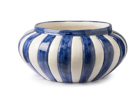 VASE VRIDE LARGE IN WHITE AND BLUE