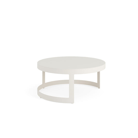 BURFORD C TABLE ALU SAND MAT TOP IN CERAMIC PALLADIUM GREY