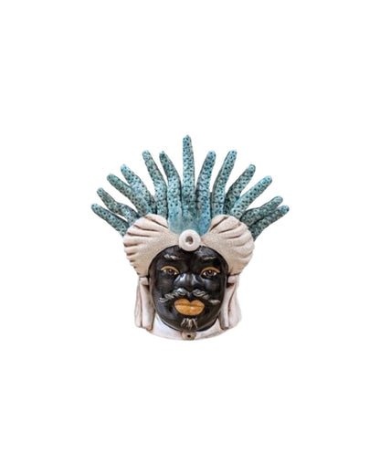 VASE MORO MAN SMALL MEDUSA SMERALDA