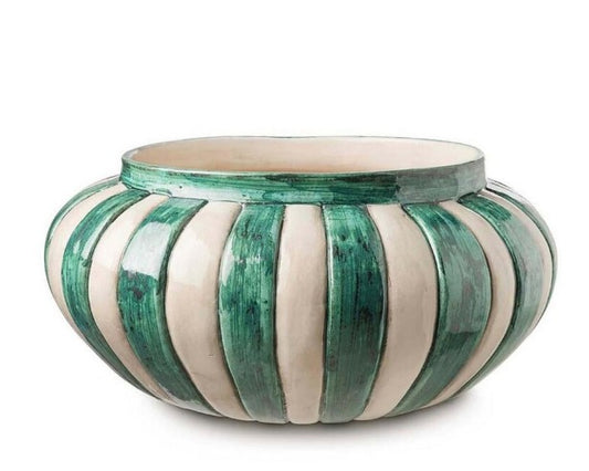 VASE VRIDE LARGE IN WHITE AND RAMINO