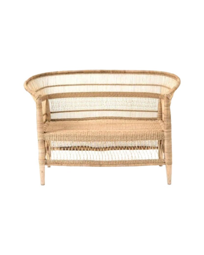 MALAWI LOVESEAT NATURAL RATTAN