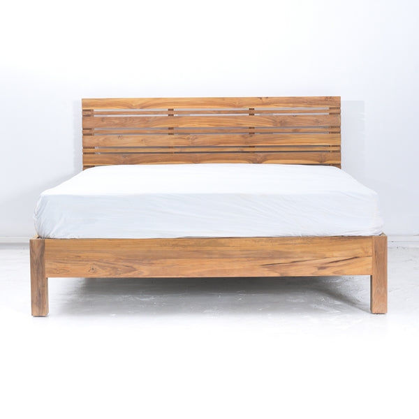 ROSSY BED IN TEAK -DIM 90X200