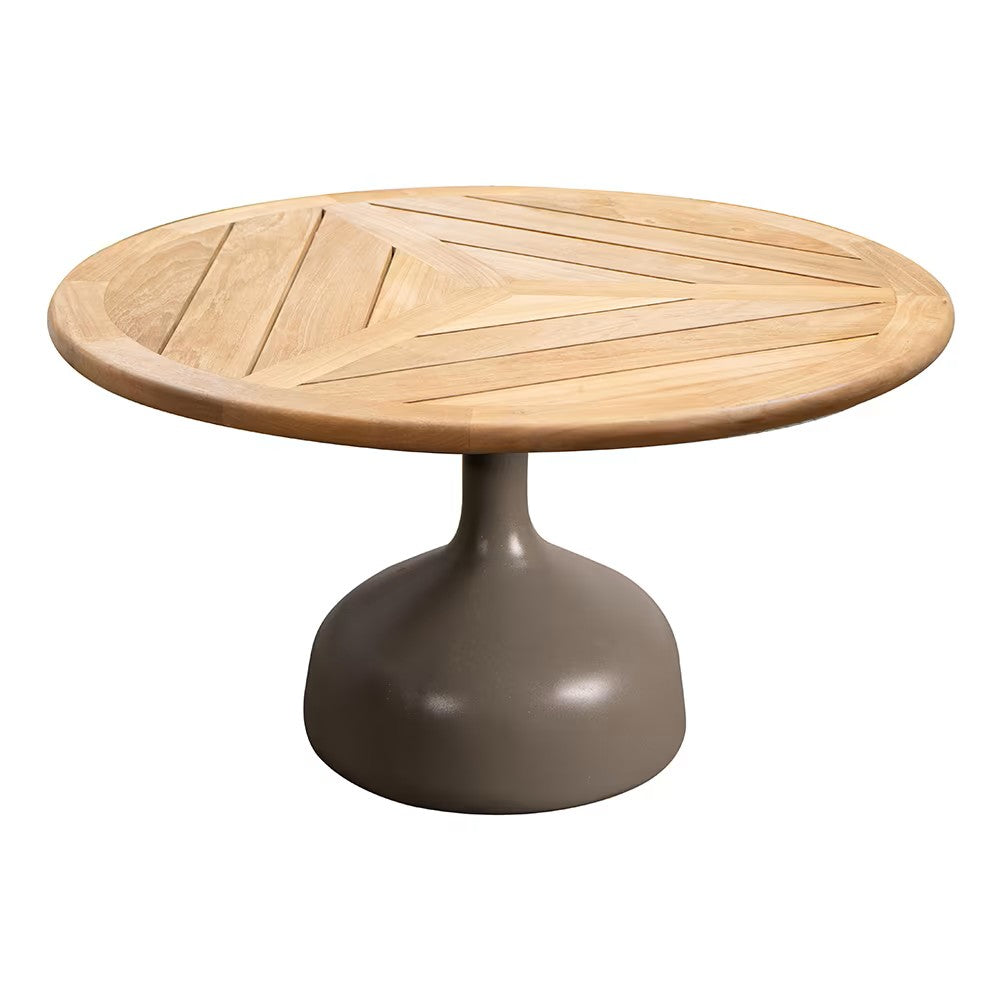 GLAZE COFFEE TABLE WITH GREEN BASE AND TOP IN TEAK