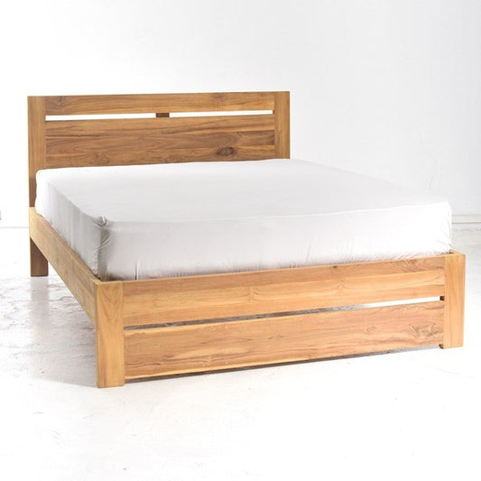 REBECCA BED IN TEAK WOOD