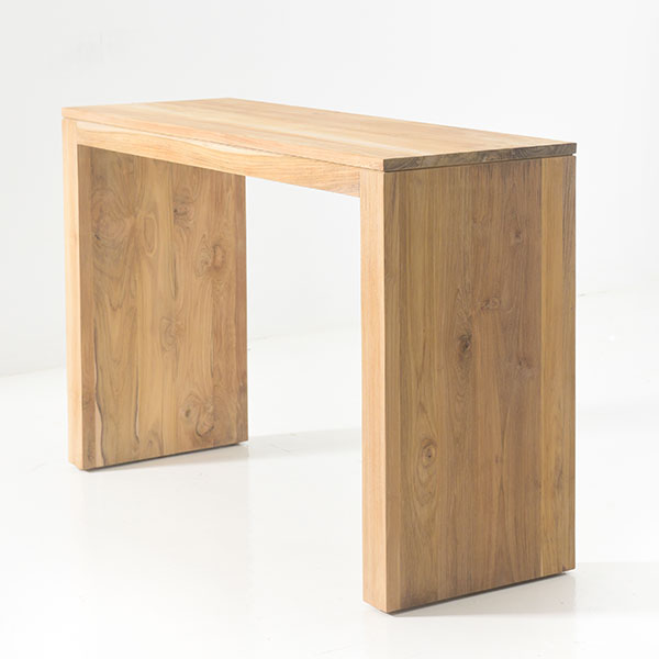 CARRAWAY U SHAPE CONSOLE IN OAK VENEER