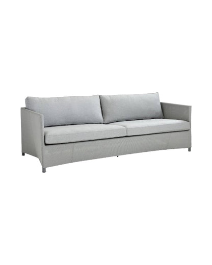 DIAMOND 3 SEATER SOFA IN LIGHT GREY