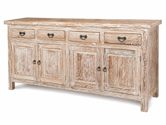 HANGROVE RUSTIC CABINET IN WHITE-WASHED TEAK