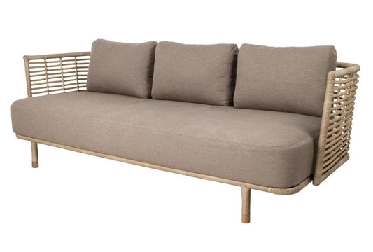 SENSE 3 SEATER SOFA INCLU TAUPE