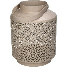 LANTERN BEIGE DIA 16x21cm