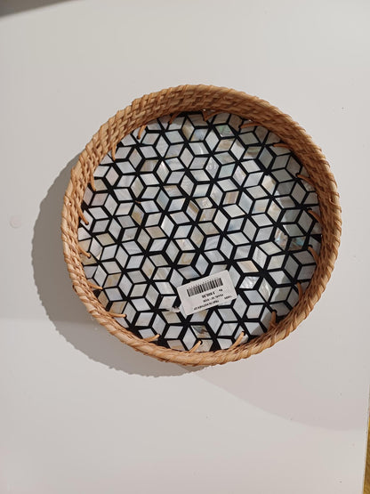 TRAY IN MOTHER OF PEARL-12''- IH 39
