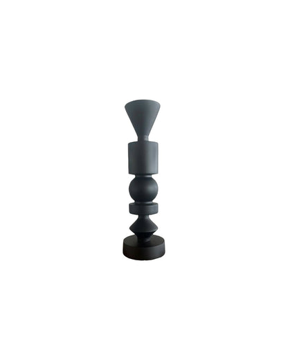 MATTE BLACK CANDLESTICK – H37 CM