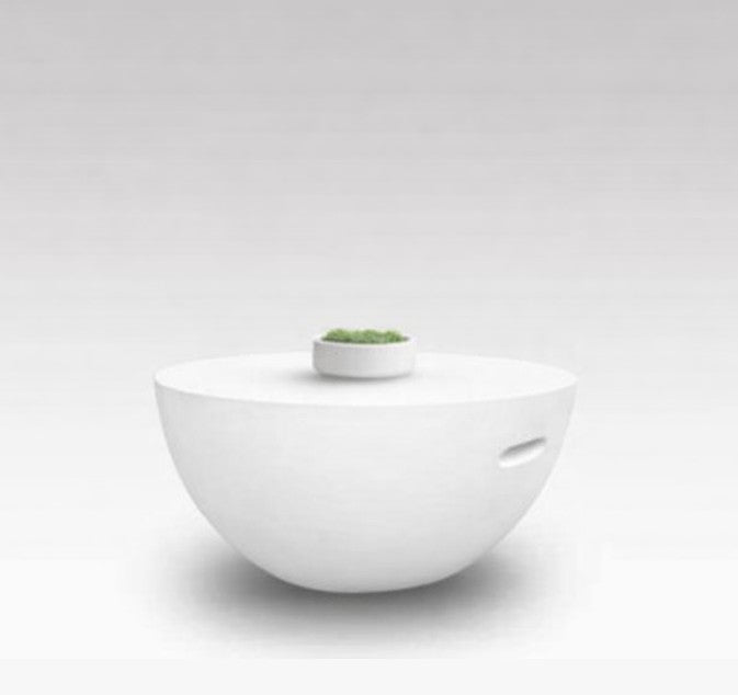 HALF SPHERE COFFEE TABLE WHITE