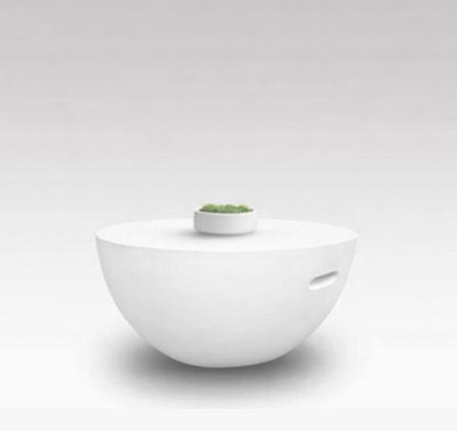 HALF SPHERE COFFEE TABLE WHITE