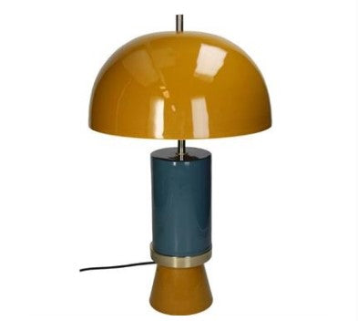 TABLE LAMP IRON MUSTARD