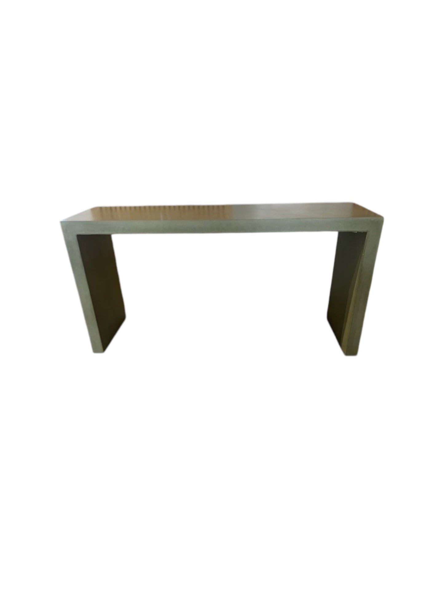 CONSOLE TABLE IN OLIVE GREEN