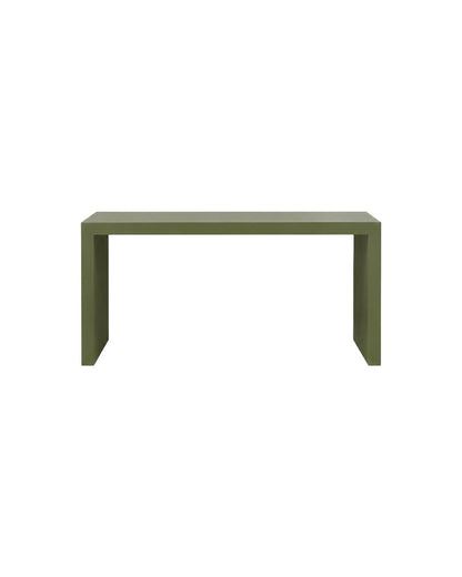 CONSOLE TABLE IN OLIVE GREEN