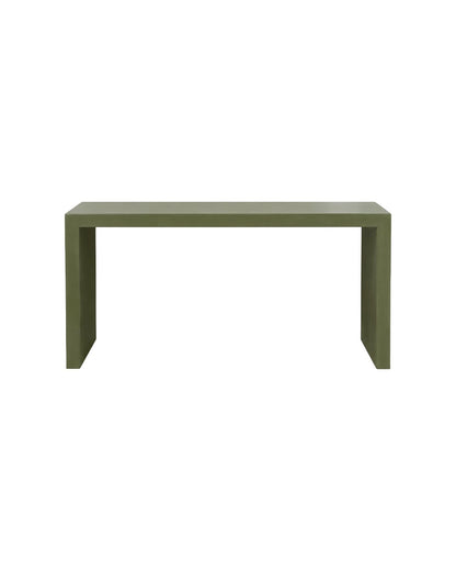 CONSOLE TABLE IN OLIVE GREEN
