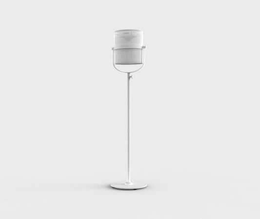 LA LAMPE PARIS ALU WHITE  WHITE SHADE