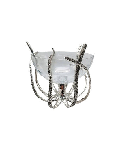 PUNCH BOL EN VERRE 'OCTOPUS' NICKEL