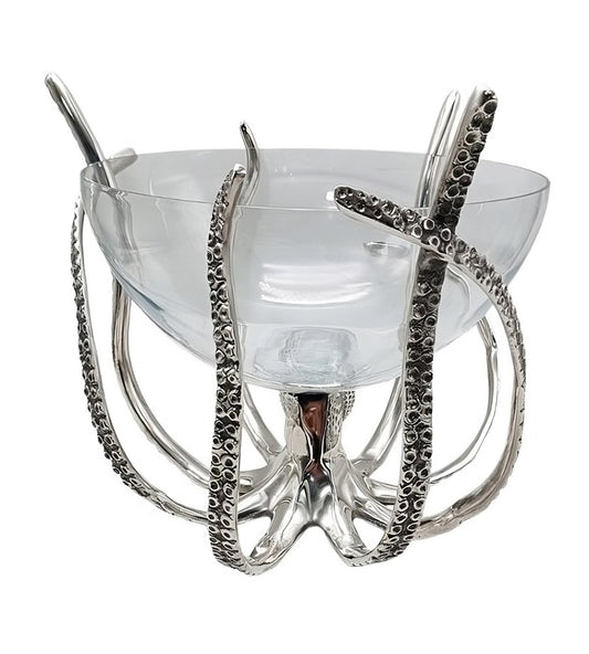 PUNCH BOL EN VERRE 'OCTOPUS' NICKEL