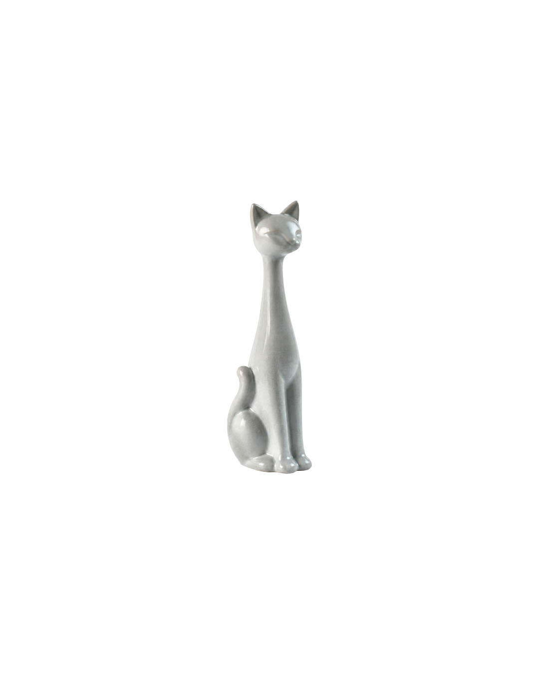 WHITE CAT SCULPTURE SMALL
