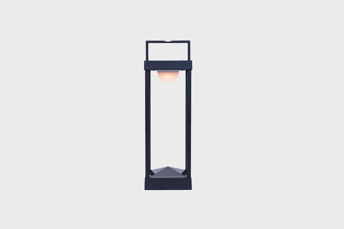 LAMPE PARC ALU CHARCOAL L