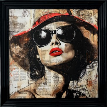 TABLEAU ENCADRE " Diva" - DIM 80*80