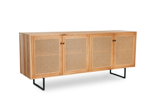 CORSICA CABINET OAK & 4 DOOR