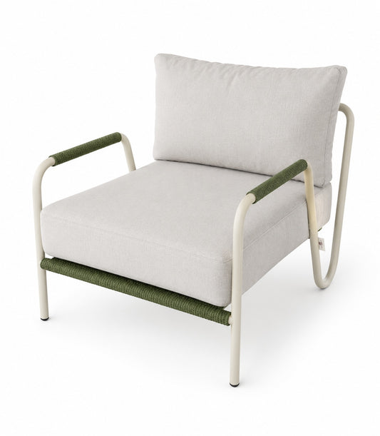 IVA SOFA LS01 FRM:GRE 118 CORD WITH CUSHIONS