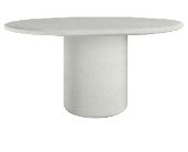 USOO DINING TABLE ROUND IN MORTEX CHARCOAL -(DIM: 160x160x77h)