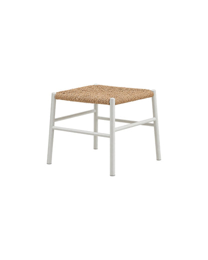 STIPA STOOL ALU WHITE FRAME SYN RATTAN