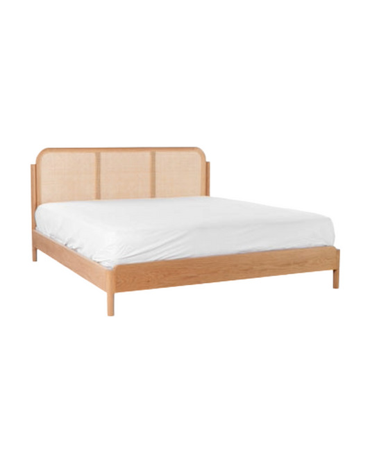 COLONIAL BED IN OAK WOOD