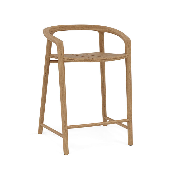 SOLID BARSTOOL IN TEAKWOOD